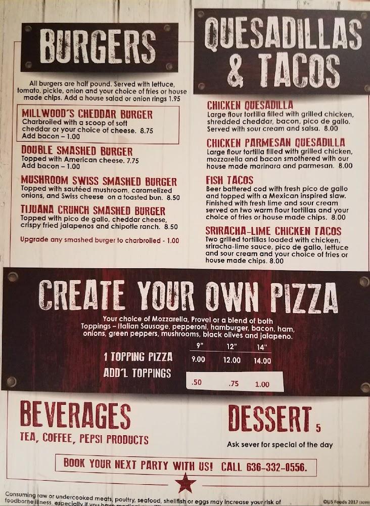 Millwoods Sports Bar and Grill Menu image 3